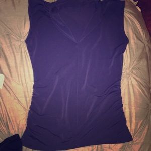 A cute bluish purple top.